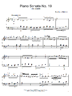 Piano Sonata No. 19, 1st Movement von Ludwig van Beethoven (Download) 