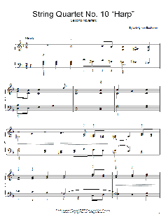 String Quartet No. 10 In E-Flat, Op. 74 von Ludwig van Beethoven (Download) 