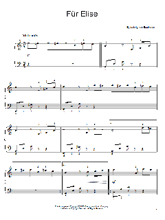 Fur Elise von Ludwig van Beethoven (Download) 