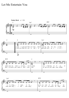 Let Me Entertain You von Robbie Williams (Download) 