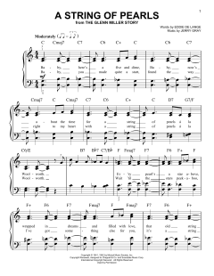 A String Of Pearls von Eddie DeLange (Download) 