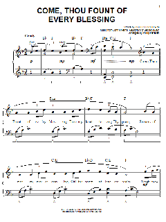 Come, Thou Fount of Every Blessing von Robert Robinson (Download) 