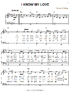 I Know My Love von Irish Folksong (Download) 