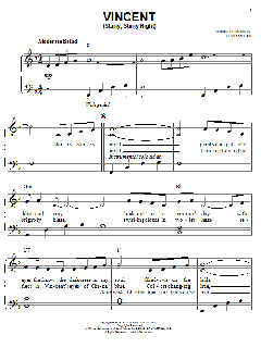 Vincent (Starry Starry Night) von Don McLean (Download) 