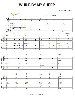 While By My Sheep von Traditional German Carol (Download) 