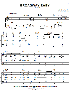 Broadway Baby von Stephen Sondheim (Download) 