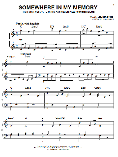 Somewhere In My Memory von Leslie Bricusse (Download) 