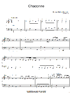 Chaconne von Joseph Bodin de Boismortier (Download) 
