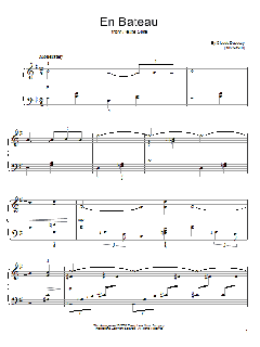 En Bateau von Claude Debussy (Download) 