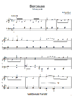 Berceuse von Gabriel Fauré (Download) 