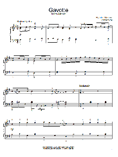 Gavotte von Jules Massenet (Download) 