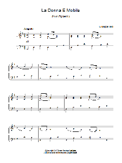La Donna e Mobile von Giuseppe Verdi (Download) 