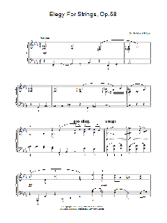 Elegy For Strings, Op.58 (Download) 
