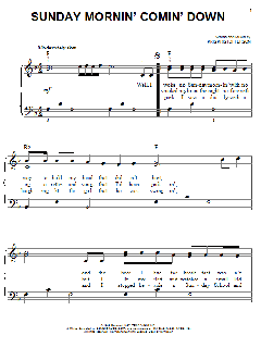 Sunday Mornin' Comin' Down von Johnny Cash (Download) 