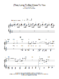 (They Long To Be) Close To You von Hal David (Download) 