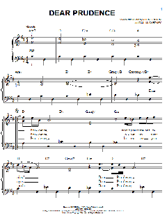 Dear Prudence von The Beatles (Download) 