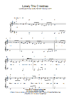 Lonely This Christmas von Mud (Download) 