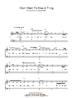 I Don't Want To Miss A Thing von Aerosmith (Download) 