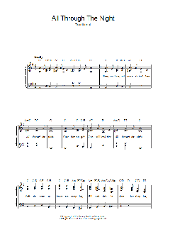 All Through The Night von Welsh Folksong (Download) 