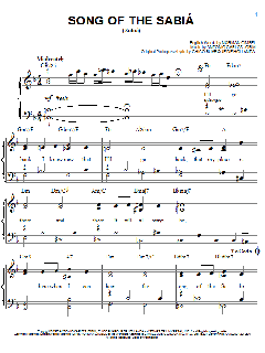 Song Of The Sabia (Sabia) von Norman Gimbel (Download) 