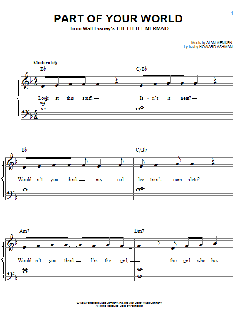 Part Of Your World von Howard Ashman (Download) 