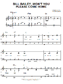 Bill Bailey, Won't You Please Come Home von Hughie Cannon (Download) 