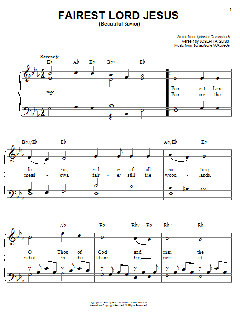 Fairest Lord Jesus von Joseph August Seiss (Download) 