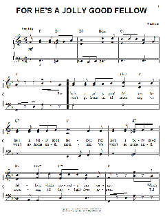 For He's A Jolly Good Fellow von Traditional (Download) 
