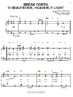 Break Forth, O Beauteous, Heavenly Light von Johann Sebastian Bach (Download) 