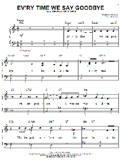 Ev'ry Time We Say Goodbye von Cole Porter (Download) 