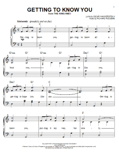 Getting To Know You von Rodgers & Hammerstein (Download) 