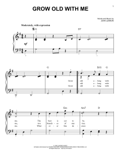 Grow Old With Me von John Lennon (Download) 