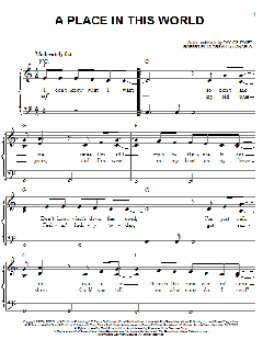 A Place In This World von Taylor Swift (Download) 