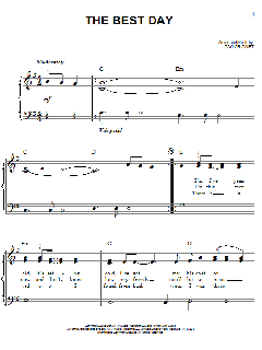 The Best Day von Taylor Swift (Download) 