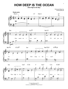 How Deep Is The Ocean (How High Is The Sky) von Irving Berlin (Download) 