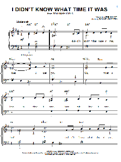 I Didn't Know What Time It Was von Lorenz Hart (Download) 