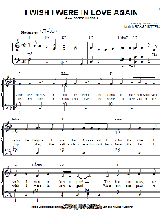 I Wish I Were In Love Again von Lorenz Hart (Download) 