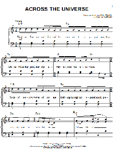 Across The Universe von The Beatles (Download) 