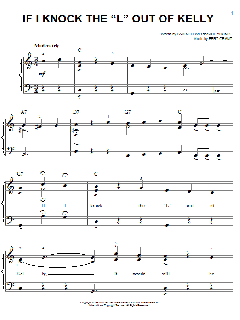 If I Knock The 'L' Out Of Kelly von Sam M. Lewis (Download) 