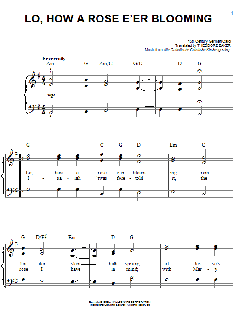 Lo, How A Rose E'er Blooming von Theodore Baker (Download) 