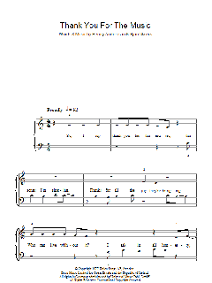 Thank You For The Music von ABBA (Download) 