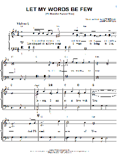 Let My Words Be Few (I'll Stand In Awe Of You) von Matt Redman (Download) 