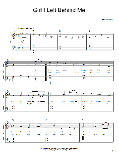 Girl I Left Behind Me von Irish Folksong (Download) 