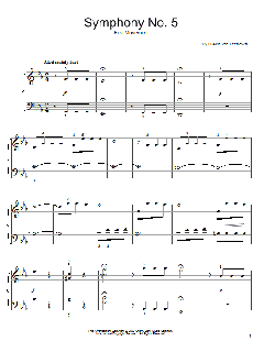 Symphony No. 5 in C Minor, First Movement Excerpt von Ludwig van Beethoven (Download) 