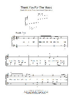 Thank You For The Music von ABBA (Download) 