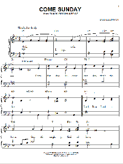 Come Sunday von Duke Ellington (Download) 