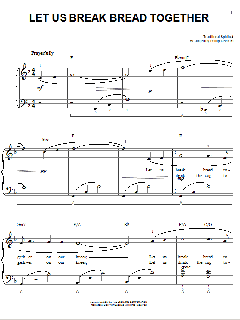 Let Us Break Bread Together von Traditional Spiritual (Download) 