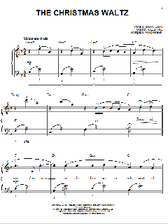 The Christmas Waltz von Sammy Cahn (Download) 