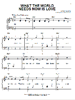 What The World Needs Now Is Love von Hal David (Download) 