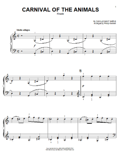Carnival Of The Animals (Finale) von Camille Saint-Saëns (Download) 